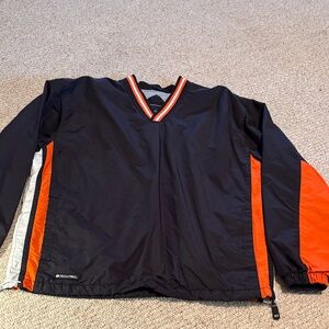 Holloway Medium  Black and Orange V-Neck Pullover
